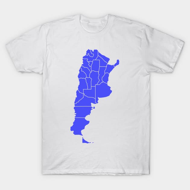 Argentina regions map T-Shirt by AlexanderZam